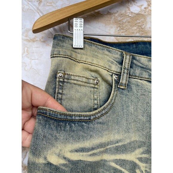 Amiri  antique indigo bandana patch jeans size 32 - Picture 8 of 12